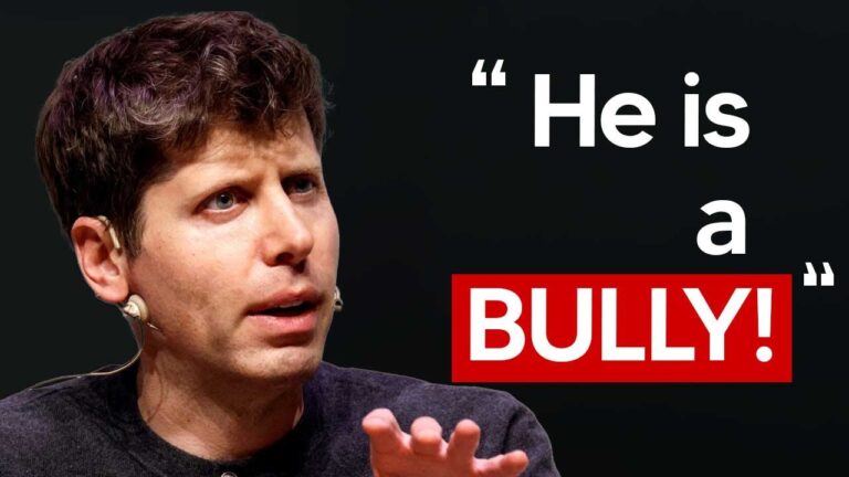 Sam Altmans Stunning Statment On Elon Musk “He Is A BULLY!” (OpenAI Vs XAI)