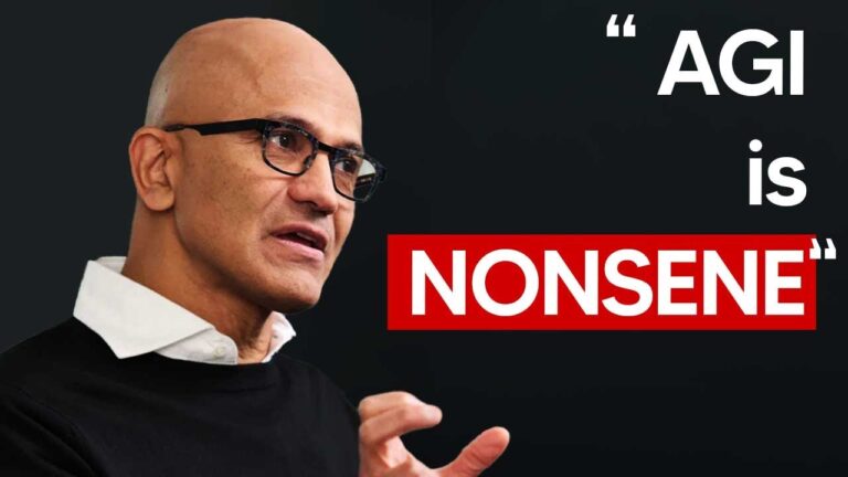 Microsoft CEO’s Stunning Statement “AGI Is Nonsense”
